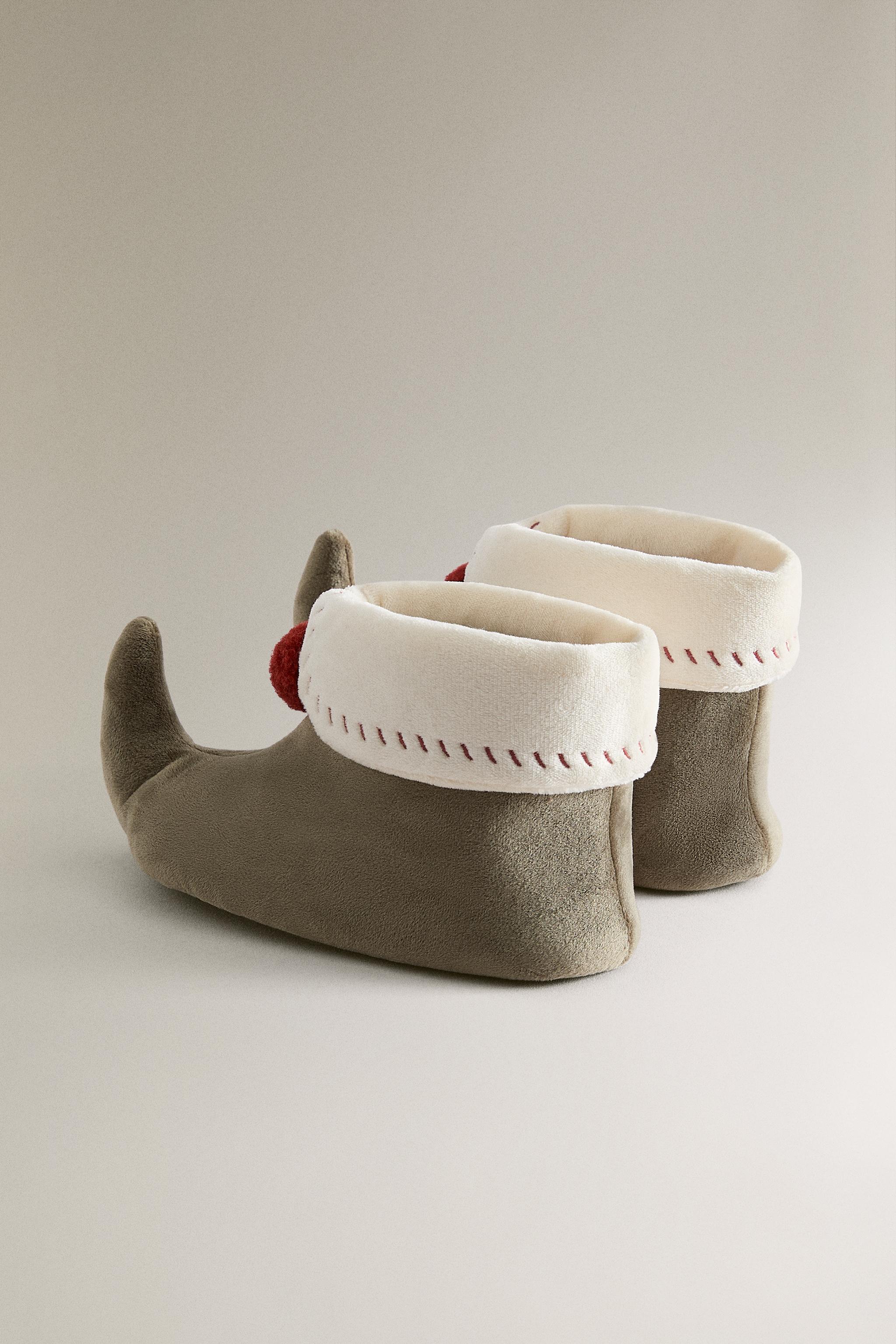 CHILDREN'S CHRISTMAS ELF SLIPPERS